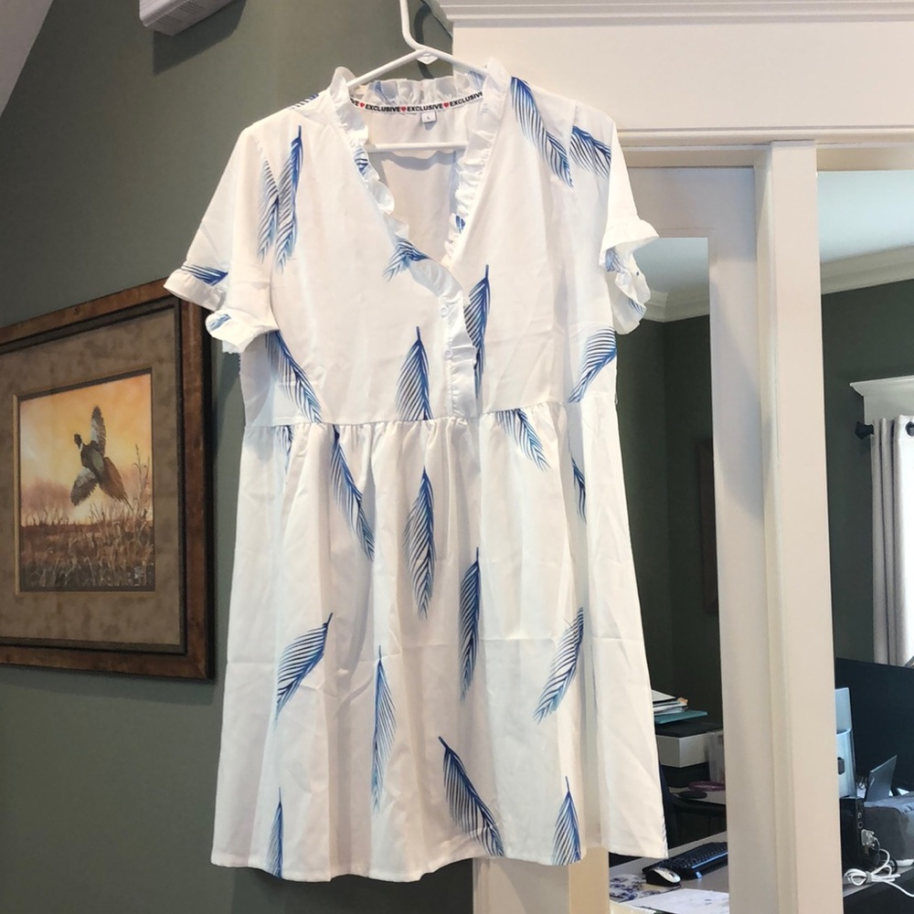 BNWOT feather babydoll dress